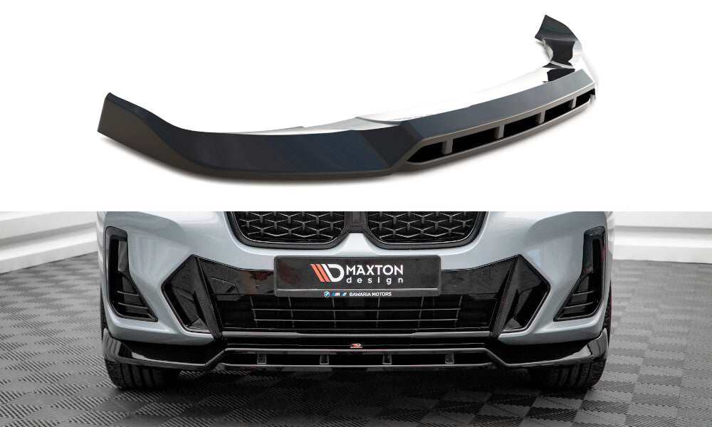 Frontlippe V.1 passend für BMW X4 M-Paket G02 FL schwarz Hochglanz