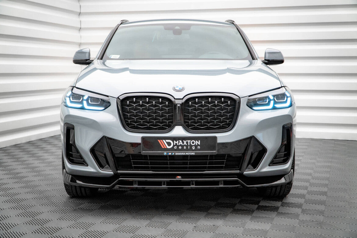 Frontlippe V.1 passend für BMW X4 M-Paket G02 FL schwarz Hochglanz