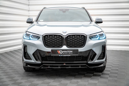Frontlippe V.1 passend für BMW X4 M-Paket G02 FL schwarz Hochglanz