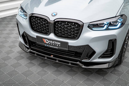 Frontlippe V.1 passend für BMW X4 M-Paket G02 FL schwarz Hochglanz