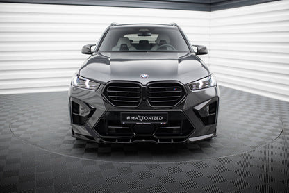 Frontlippe V.1 passend für BMW X5 M F95 FL schwarz Hochglanz
