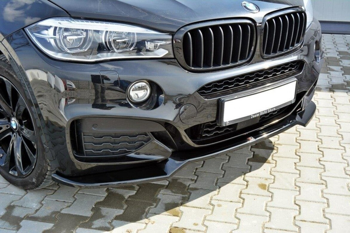 Frontlippe V.1 passend für BMW X6 F16 M Paket schwarz Hochglanz
