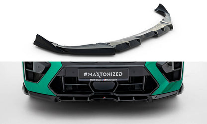 Frontlippe V.1 passend für BMW X6 M F96 FL schwarz Hochglanz
