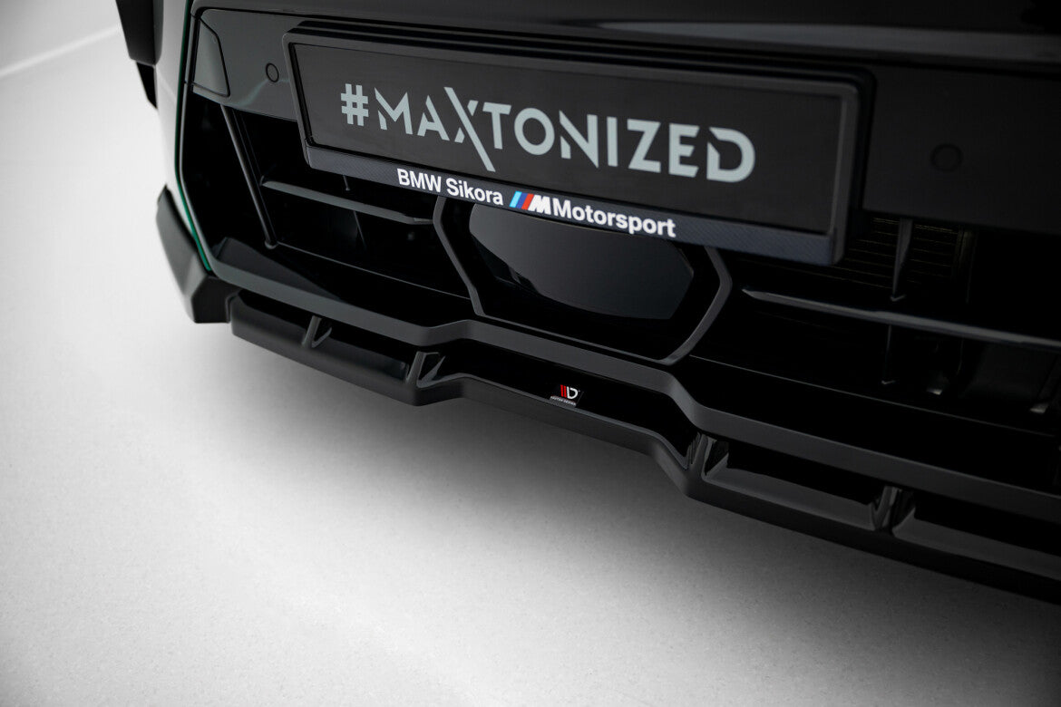 Frontlippe V.1 passend für BMW X6 M F96 FL schwarz Hochglanz