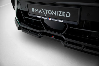 Frontlippe V.1 passend für BMW X6 M F96 FL schwarz Hochglanz