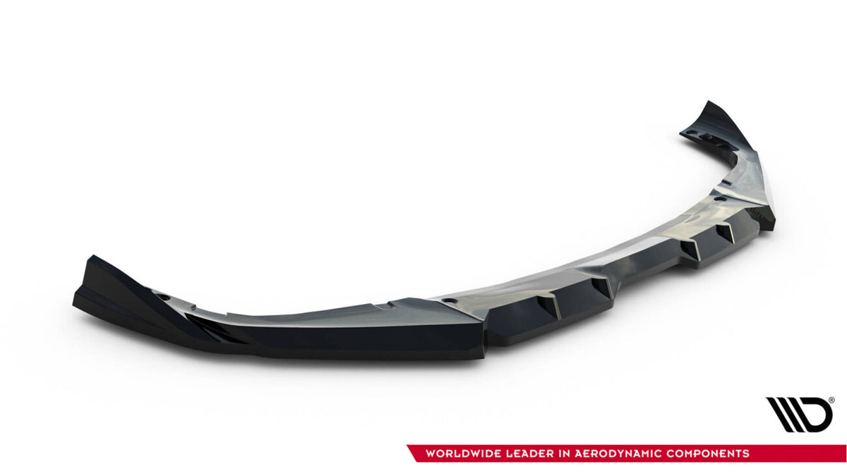 Frontlippe V.1 passend für BMW X6 M F96 FL schwarz Hochglanz