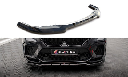 Frontlippe V.1 passend für BMW X6 M F96 schwarz Hochglanz