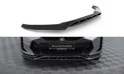 Frontlippe V.1 passend für BMW X6 M-Paket G06 FL schwarz Hochglanz