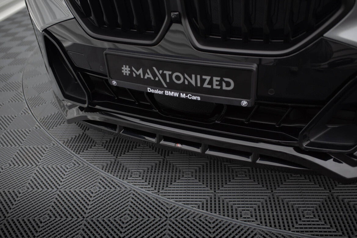 Frontlippe V.1 passend für BMW X6 M-Paket G06 FL schwarz Hochglanz