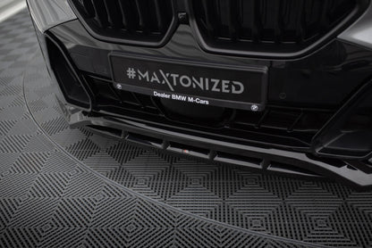 Frontlippe V.1 passend für BMW X6 M-Paket G06 FL schwarz Hochglanz