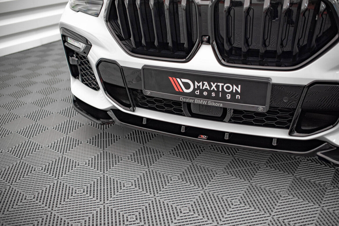Frontlippe V.1 passend für BMW X6 M-Paket G06 schwarz Hochglanz