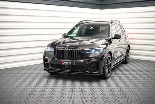 Frontlippe V.1 passend für BMW X7 M-Paket G07 schwarz Hochglanz
