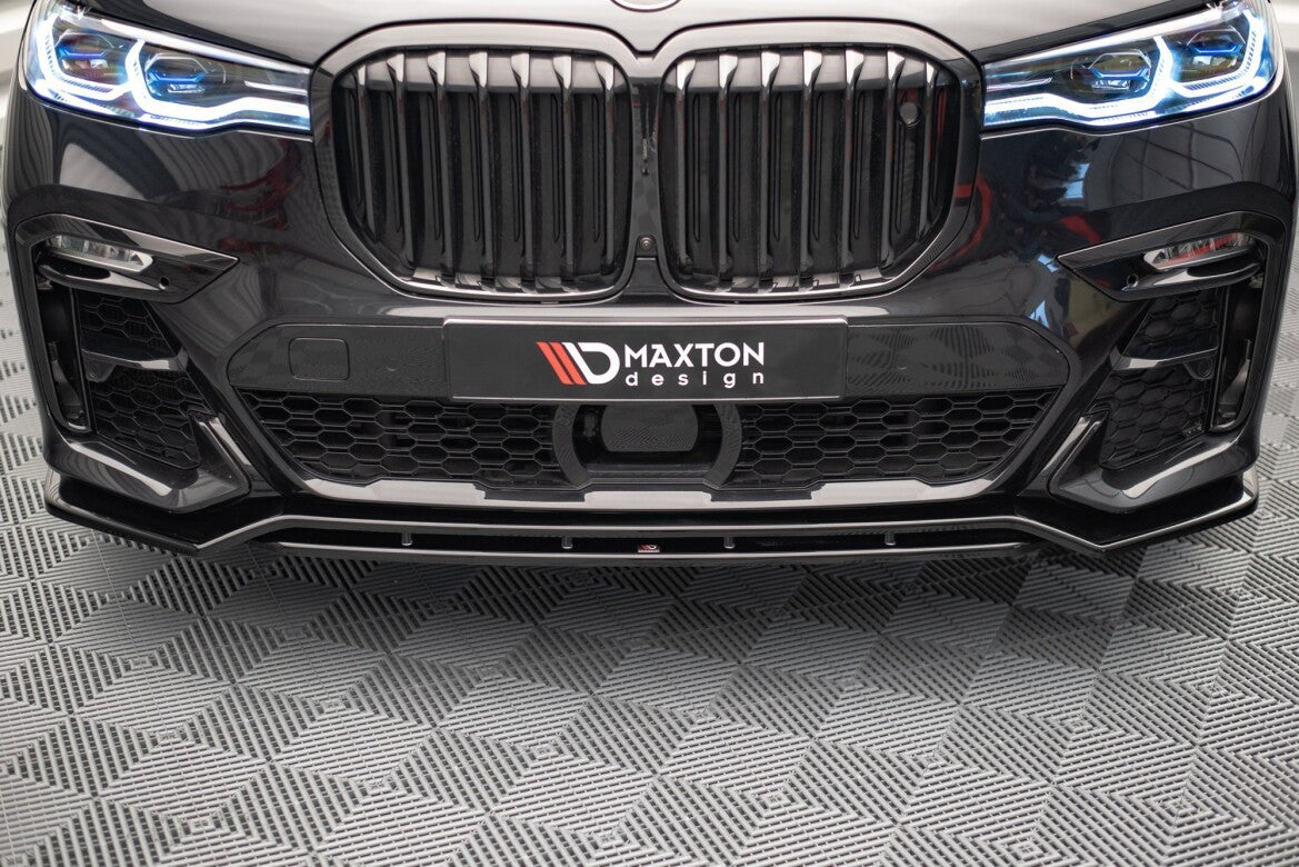 Frontlippe V.1 passend für BMW X7 M-Paket G07 schwarz Hochglanz