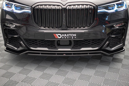 Frontlippe V.1 passend für BMW X7 M-Paket G07 schwarz Hochglanz