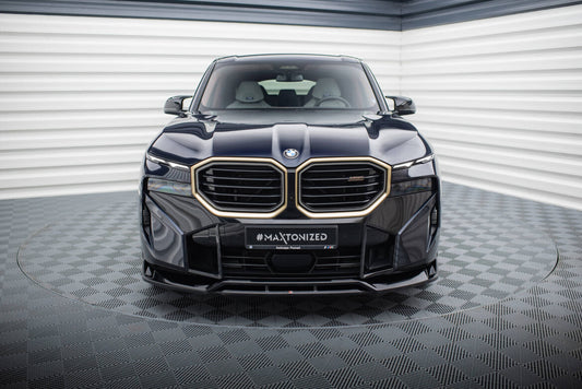 Frontlippe V.1 passend für BMW XM G09 schwarz Hochglanz