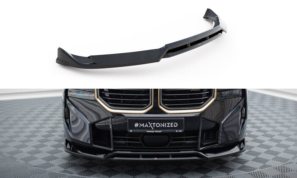 Frontlippe V.1 passend für BMW XM G09 schwarz Hochglanz