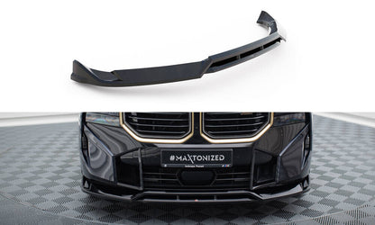 Frontlippe V.1 passend für BMW XM G09 schwarz Hochglanz