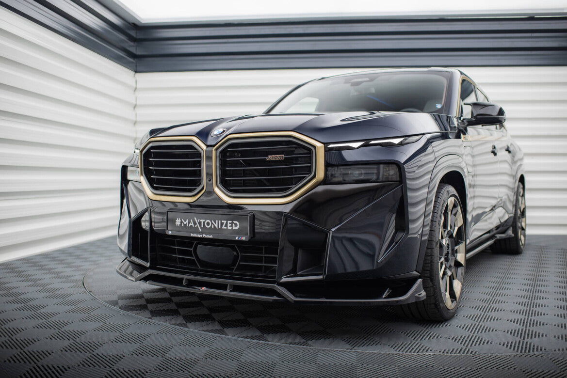 Frontlippe V.1 passend für BMW XM G09 schwarz Hochglanz