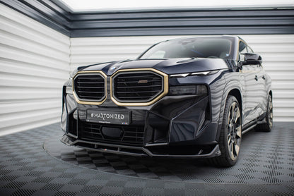 Frontlippe V.1 passend für BMW XM G09 schwarz Hochglanz