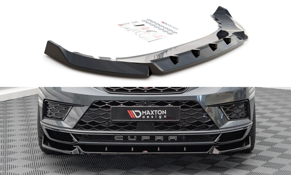 Frontlippe V.1 passend für CUPRA Ateca Mk1 schwarz Hochglanz