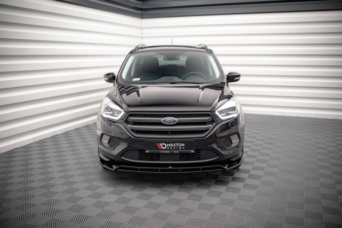 Frontlippe V.1 passend für Ford Escape ST-Line Mk3 schwarz Hochglanz