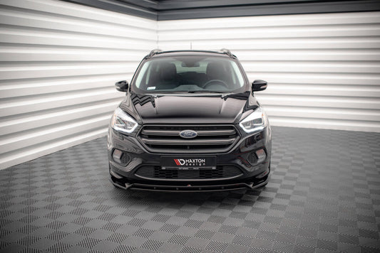 Frontlippe V.1 passend für Ford Escape ST-Line Mk3 schwarz Hochglanz