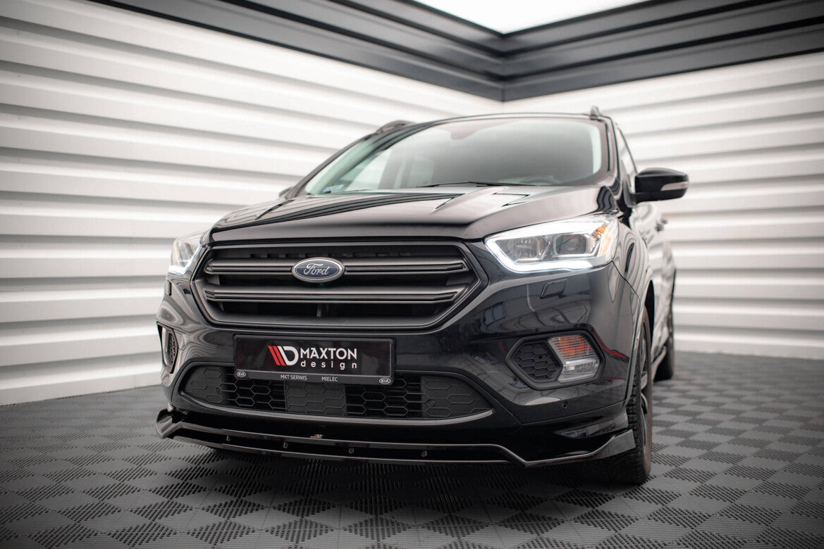 Frontlippe V.1 passend für Ford Escape ST-Line Mk3 schwarz Hochglanz