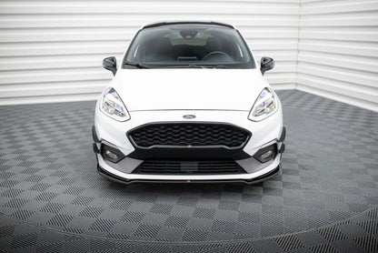 Frontlippe V.1 passend für Ford Fiesta Mk8 ST / ST-Line schwarz Hochglanz