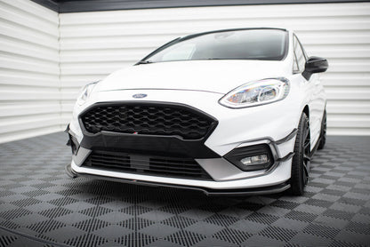 Frontlippe V.1 passend für Ford Fiesta Mk8 ST / ST-Line schwarz Hochglanz