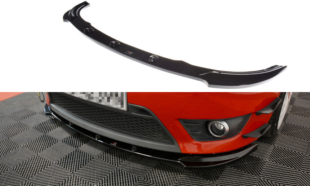 Frontlippe V.1 passend für Ford Fiesta ST Mk6 schwarz Hochglanz