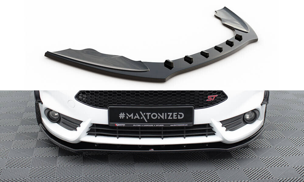 Frontlippe V.1 passend für Ford Fiesta ST Mk7 FL schwarz Hochglanz