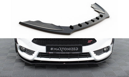 Frontlippe V.1 passend für Ford Fiesta ST Mk7 FL schwarz Hochglanz