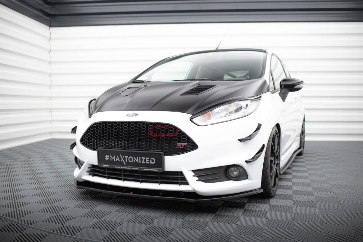 Frontlippe V.1 passend für Ford Fiesta ST Mk7 FL schwarz Hochglanz