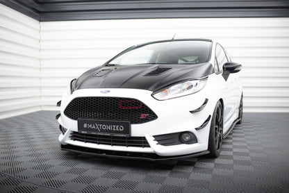 Frontlippe V.1 passend für Ford Fiesta ST Mk7 FL schwarz Hochglanz