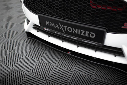 Frontlippe V.1 passend für Ford Fiesta ST Mk7 FL schwarz Hochglanz