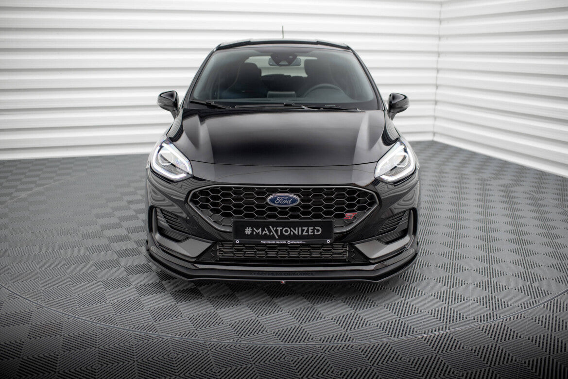 Frontlippe V.1 passend für Ford Fiesta ST / ST-line Mk8 FL schwarz Hochglanz