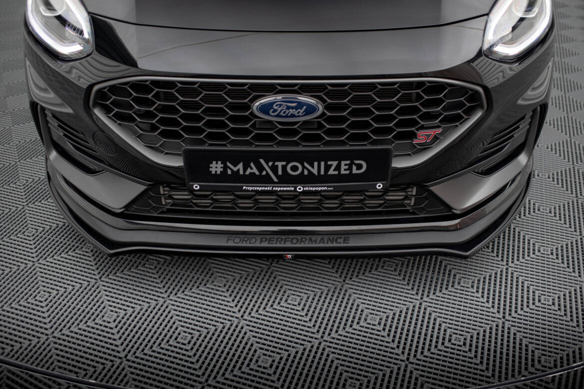 Frontlippe V.1 passend für Ford Fiesta ST / ST-line Mk8 FL schwarz Hochglanz