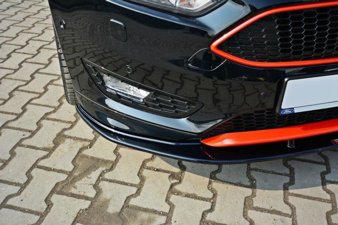 Frontlippe V.1 passend für Ford Focus ST-Line Mk3 FL schwarz Hochglanz