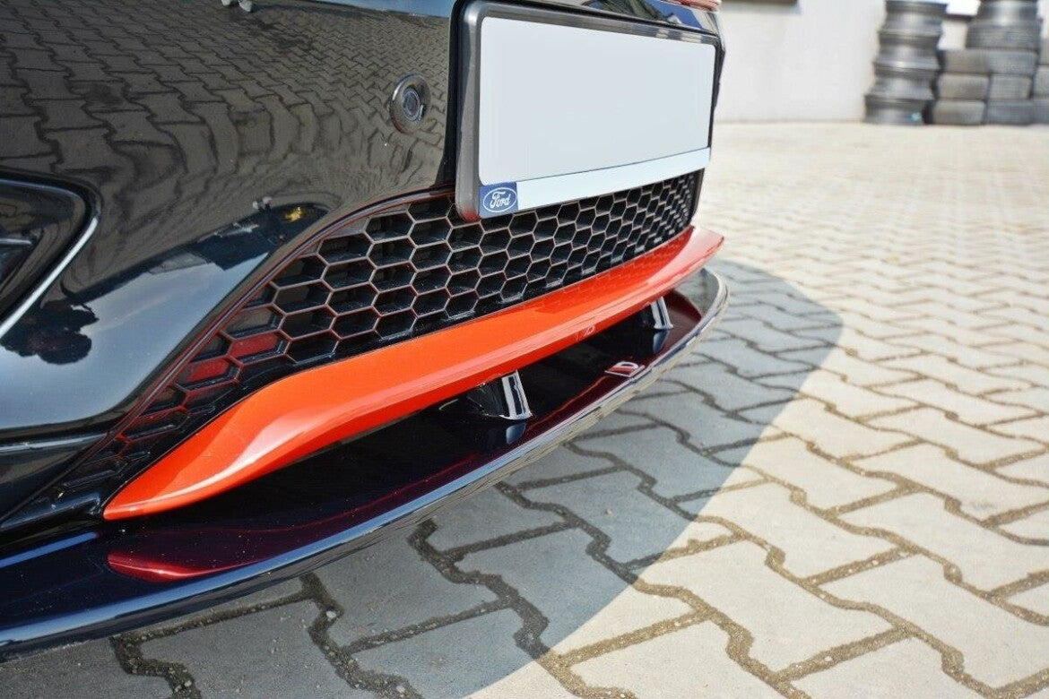 Frontlippe V.1 passend für Ford Focus ST-Line Mk3 FL schwarz Hochglanz