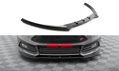 Frontlippe V.1 passend für Ford Focus ST Mk3 FL schwarz Hochglanz