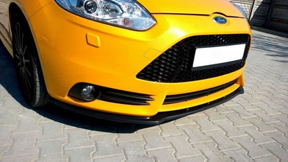 Frontlippe V.1 passend für Ford Focus ST Mk3 schwarz Hochglanz