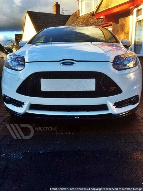 Frontlippe V.1 passend für Ford Focus ST Mk3 schwarz Hochglanz