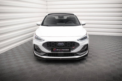 Frontlippe V.1 passend für Ford Focus ST / ST-Line Mk4 FL schwarz Hochglanz