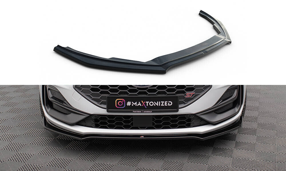 Frontlippe V.1 passend für Ford Focus ST / ST-Line Mk4 FL schwarz Hochglanz