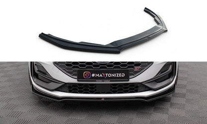 Frontlippe V.1 passend für Ford Focus ST / ST-Line Mk4 FL schwarz Hochglanz