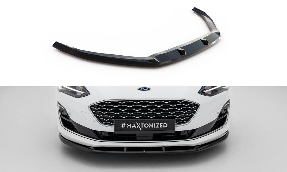 Frontlippe V.1 passend für Ford Focus Vignale Mk4 schwarz Hochglanz