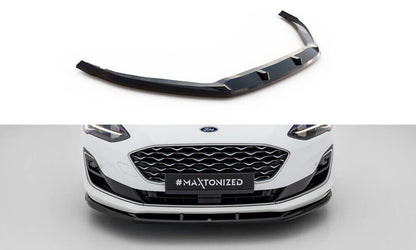 Frontlippe V.1 passend für Ford Focus Vignale Mk4 schwarz Hochglanz