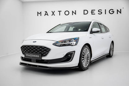 Frontlippe V.1 passend für Ford Focus Vignale Mk4 schwarz Hochglanz