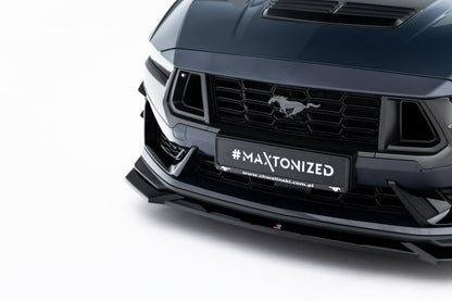 Frontlippe V.1 passend für Ford Mustang Dark Horse Mk7 schwarz Hochglanz