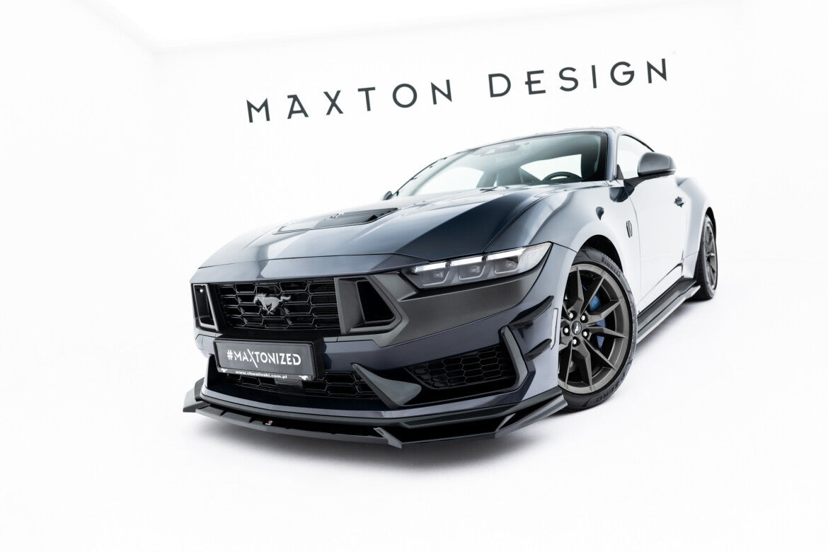 Frontlippe V.1 passend für Ford Mustang Dark Horse Mk7 schwarz Hochglanz